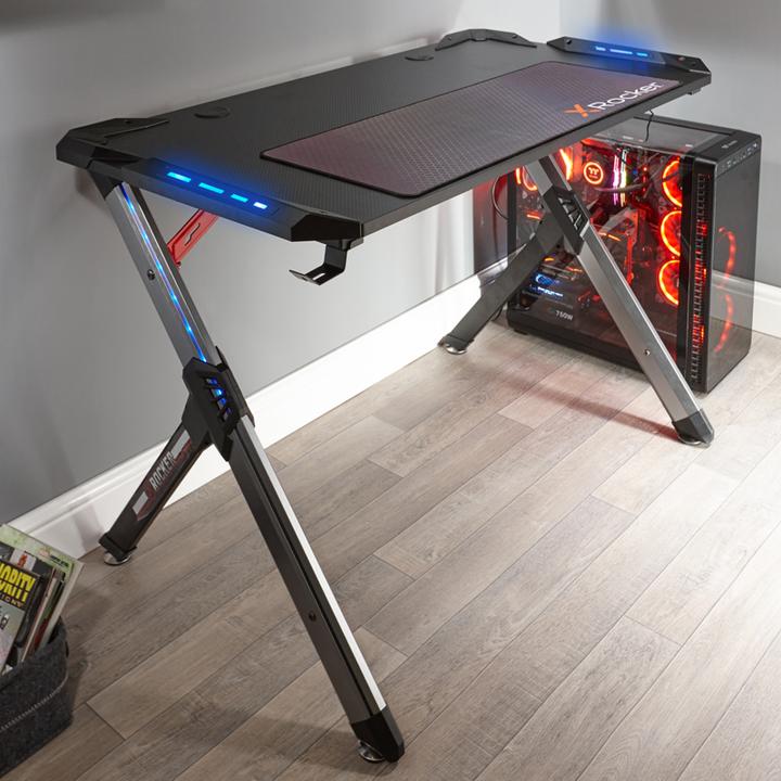 Immagine prodotto X Rocker scrivania da gioco lynx ultimate con illuminazione laterale a led rgb vibrante