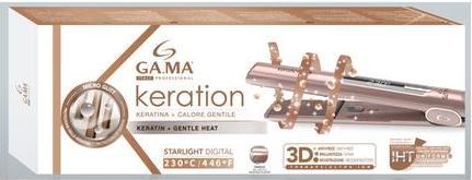 Immagine prodotto GAMA GA.MA Starlight 3D Keration, Ferro da stiro, Caldo, 150 °C, 230 °C, Rosa, Anello per appenderlo (Piastra per capelli)