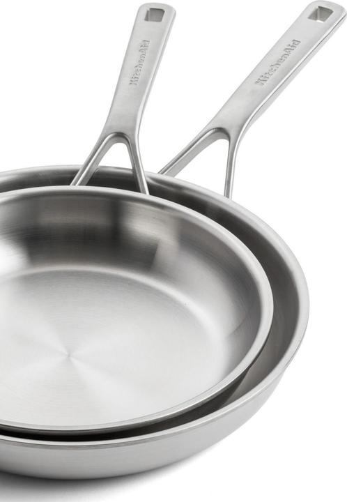 Actual product image KitchenAid Multiply kitchen pan set 24 + 28 cm (Frying pan, Stainless steel)