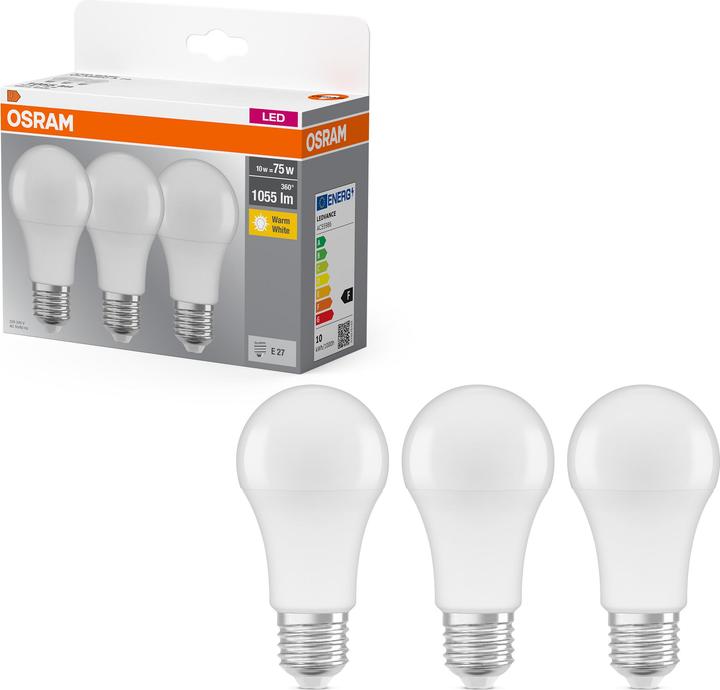 Productafbeelding Osram Een 75 Fr (E27, 10.50 W, 1055 lm, 3 x, F)