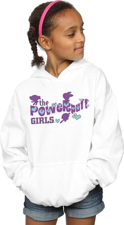 Produktbild The Powerpuff Girls Girls Purple Logo Kapuzenpullover Mädchen (152, 158)