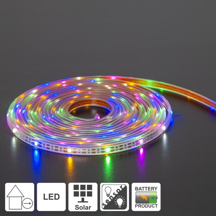 Actual product image Star Trading Solar Light Chain Strip Light (Multicoloured, 500 cm, Indoor)