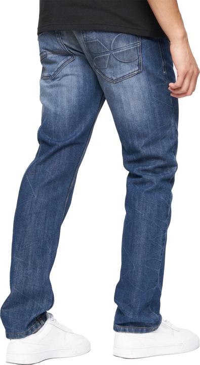 Actual product image Crosshatch Mens New Techno Denim Embossed Jeans (32)
