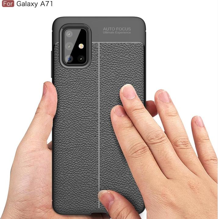 Produktbild Screenguard Samsung Galaxy A71 Hülle Leather Design TPU Cover (Samsung Galaxy A71)