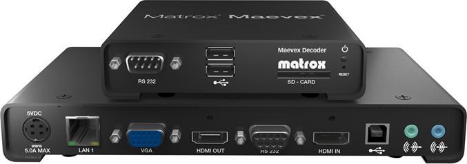 Image du produit Matrox Maevex 5150 Encodeur Vidéo sur IP Encodeur/Décodeur bundle HDMI/DVI-in jusqu'à 1920x1200/1080p60