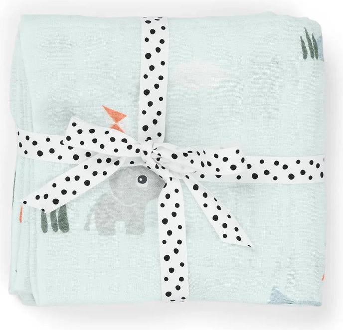 Image du produit Done by Deer Windeltücher 2 Stück Playground Blau