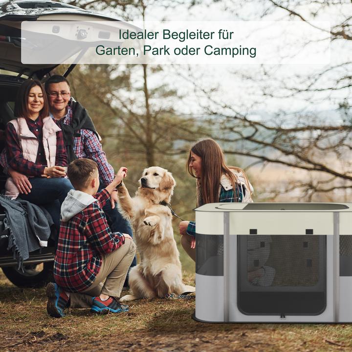 Produktbild Relaxdays Welpenauslauf faltbar drinnen & drauÃŸen (Hundezelt)