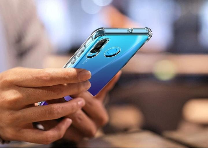 Actual product image Screenguard Huawei P30 Lite Case Crystal Soft Airbag Bumper (Huawei P30 Lite)
