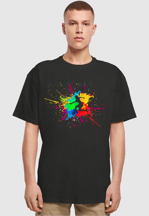 Actual product image Merchcode Colour Splash Player Heavy Oversized Tee - 116571 (4XL)