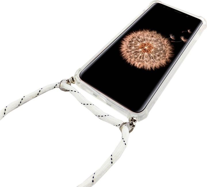 Produktbild König Design Handykette für Samsung Galaxy S9 Plus mit Band Case zum umhängen Kordel Weiss Neu