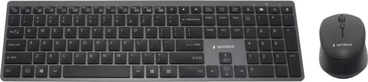 Immagine prodotto Gembird KBS-ECLIPSE-M500 Backlight Pro Business Slim wireless desktop set US layout nero (US, Cablato)