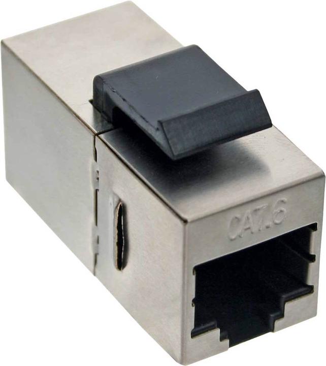 Produktbild InLine Keystone RJ45 Buchse / Buchse Einsatz (Keystone Modul)