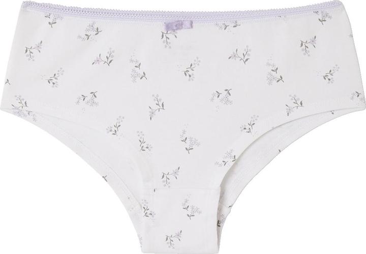 Actual product image Vertbaudet Bio-Kollektion: 5er-Pack Mädchen Shortys mit Blumen (98, 5-pack)