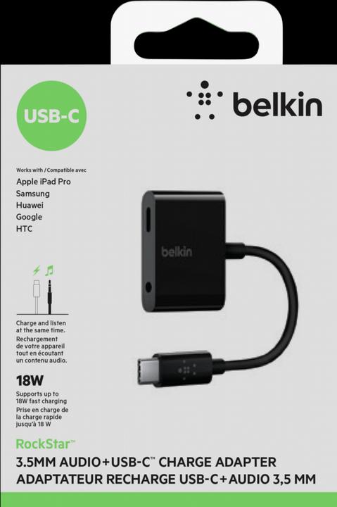 Immagine prodotto Belkin RockStar (USB tipo C, USB tipo C, 3,5 mm)