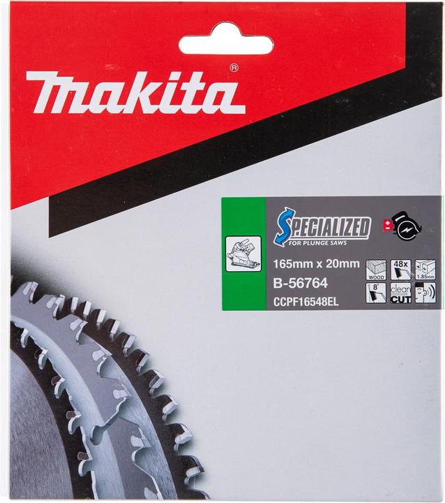 Actual product image Makita SPECIALIZED circular saw blade for wood 165 x 20 x 1,85 mm 48 teeth ( B-56764 )
