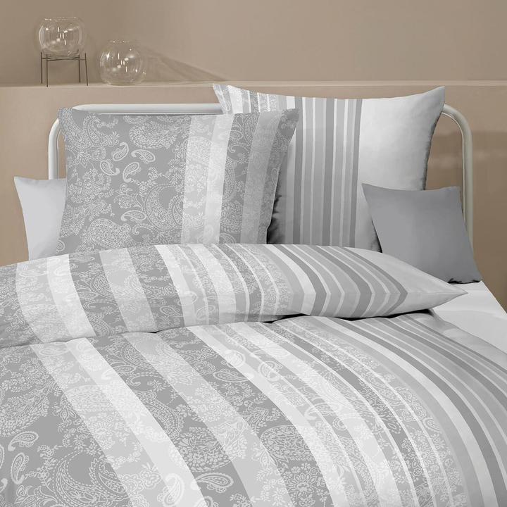 Produktbild Kaeppel Interlock Jersey Bettwäsche Firenze silber (Duvetbezug, 155 x 220 cm, 80 x 80 cm)