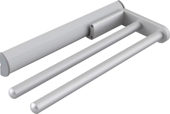 Actual product image Grimme Tea towel pull-out Eris 2-arm 300 mm natural anodised aluminium (1 pcs.)