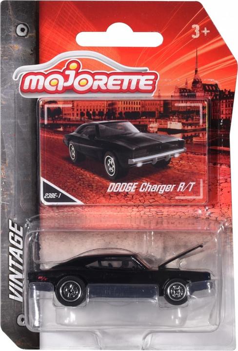 Produktbild Majorette Vintage Dodge Charger R/T, schwarz