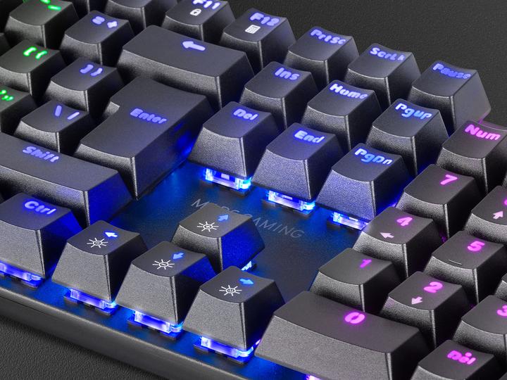 Produktbild Mars Gaming MK422 Black RGB Gaming Keyboard Brown Mechanical Switch US Language (US, Kabelgebunden)