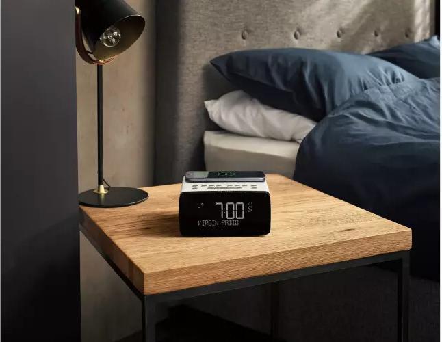 Actual product image Pure Siesta DAB clock radio with Wireless Charge