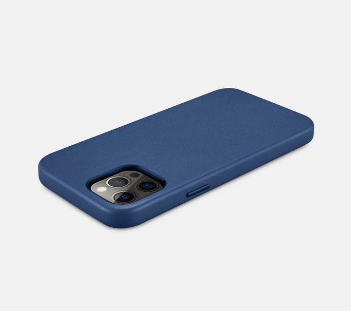 Produktbild iCarer iPhone 12 Pro Max Echt Leder Case with MagSafe Blau (Apple iPhone 12 Pro Max)