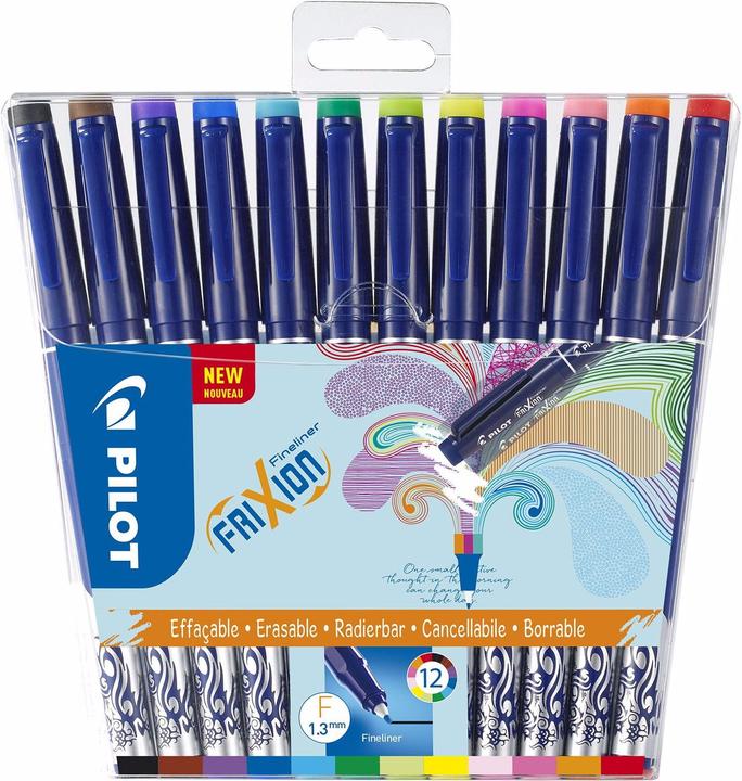Pilot FriXion Fineliner 12er Set (Multicolore, 12 x)