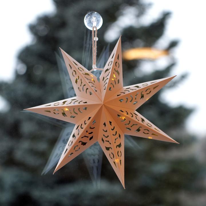 Immagine prodotto Hermex Stella di Natale a LED Stella appesa illuminazione lanterna Stella pieghevole