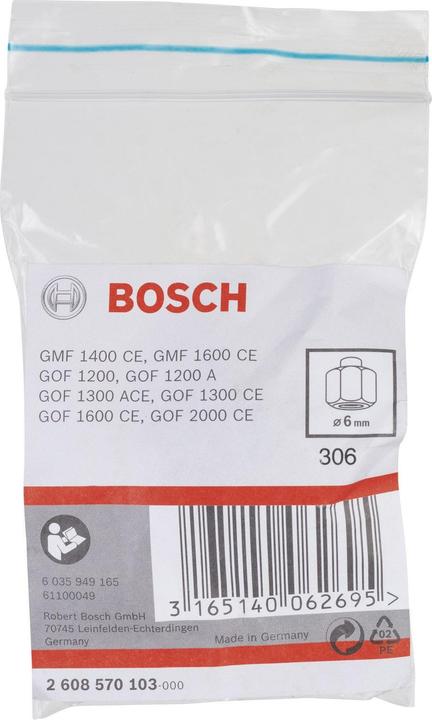 Produktbild Bosch Professional Zubehör Spannzange, 6 mm, 24 mm