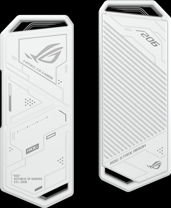 Produktbild ASUS Geh USB ROG Strix Arion White M2 SSD Gehäuse mit Aura (M.2 2280, M.2 2260, M.2 2242, M.2 2230)
