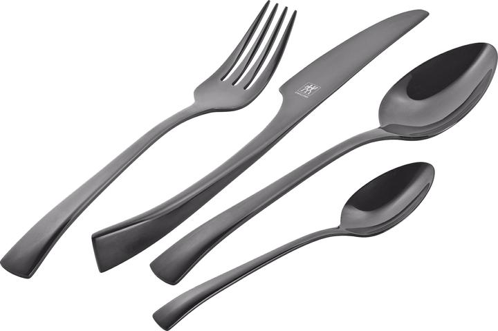Produktbild Zwilling 30tlg Bellasera Menübesteck PVD anthrazit (30 Stück, Besteck Set)