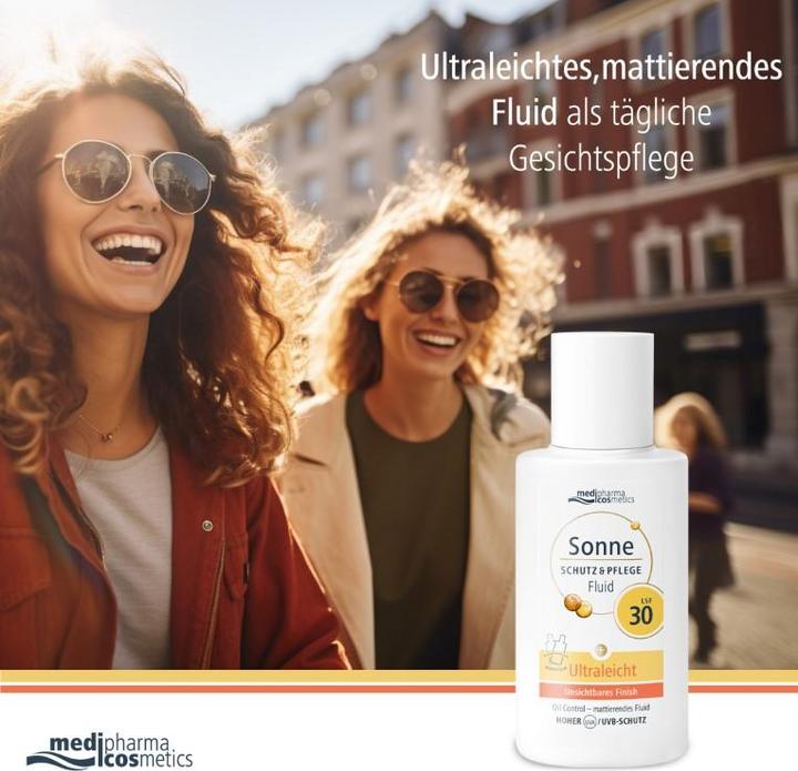 Actual product image Dr. Theiss SUN SHU+PFL FLUID LSF30 (Suntan cream, SPF 30, 50 ml)