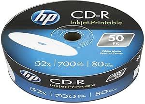 Produktbild HP CRE00070WIP CD-R 80Min/700MB Printable, Cakebox, 50 Stück (50 x)