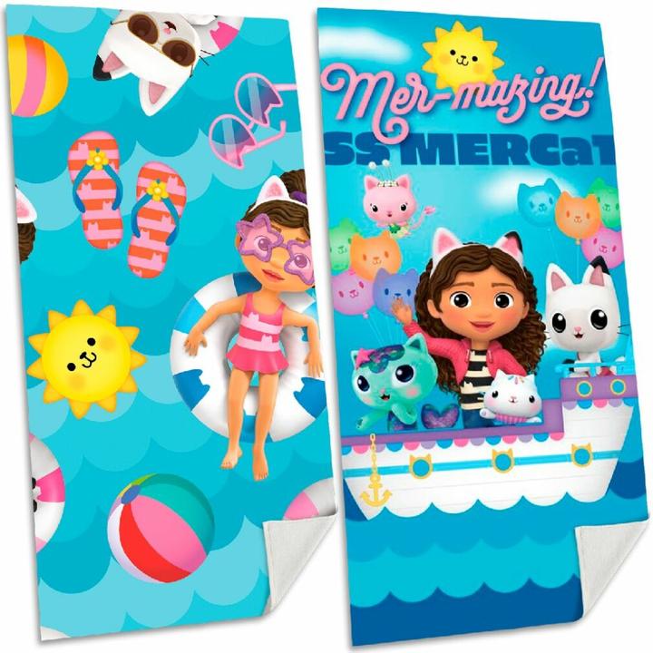 Actual product image Kids Licensing Gabbys Dollhouse Badetuch (70 x 140 cm)