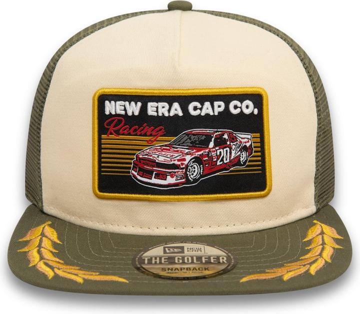 Produktbild New Era Golfer Mesh Snapback Cap - MOTORSPORT oliv - M/L (M, L)