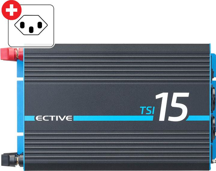 Actual product image Ective TSI 15 Sinus-Wechselrichter 1500W 24V mit Netzvorrangschaltung (CH-Stecker)
