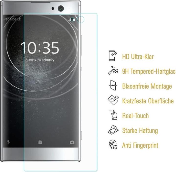 Produktbild Protectorking 3x echtes Tempered 9H Panzerhartglas 3D KLAR (3 Stück, Sony Xperia XA2)