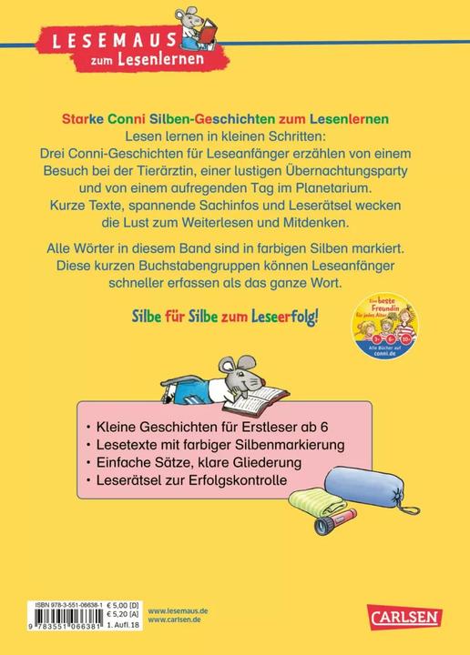 Produktbild LESEMAUS zum Lesenlernen Sammelbände: Starke Conni Silben-Geschichten zum Lesenlernen (Deutsch, Julia Boehme, 2018)