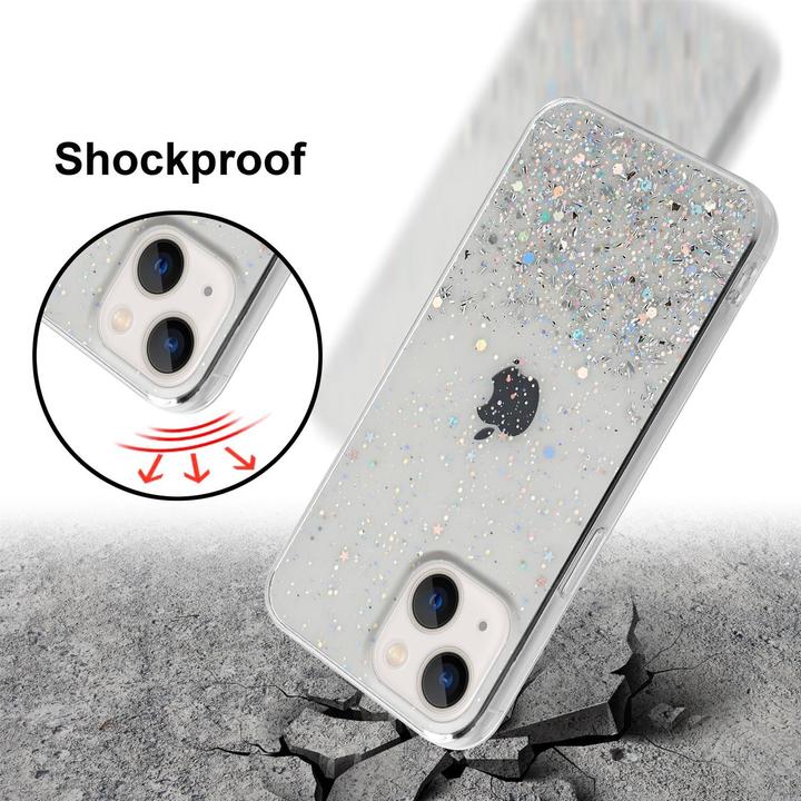 Actual product image Cadorabo TPU cover sparkling glitter (Apple iPhone 13)
