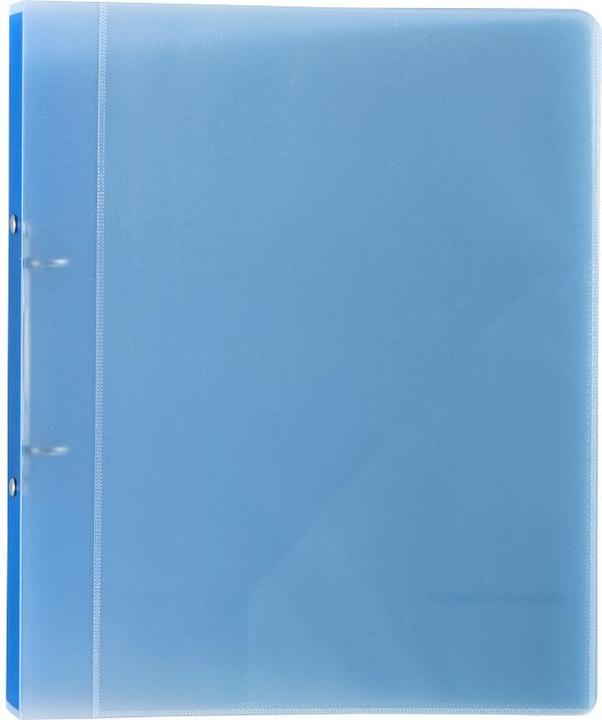 Produktbild Eichner Präsentationsringbuch 2-Ringe blau-transparent 2,5 cm DIN A4 (A4, 25 mm, 1 Stück)