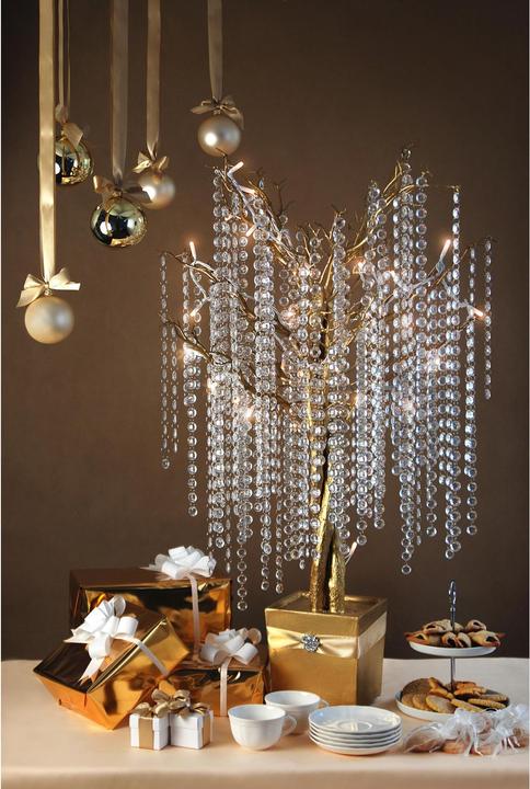 Image du produit Partydeco Crystal garland, colourless, 1m (1 pkt / 1 pc.)