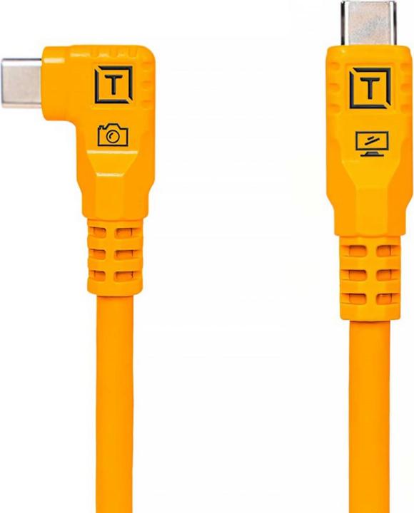 Produktbild Tether Tools TetherPro USB-C auf USB-C rechter Winkel orange 9,4m (9.40 m, USB 3.2 Gen 1)