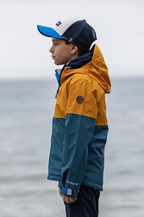 Actual product image Rukka Kids rain jacket Puck peacock (128)
