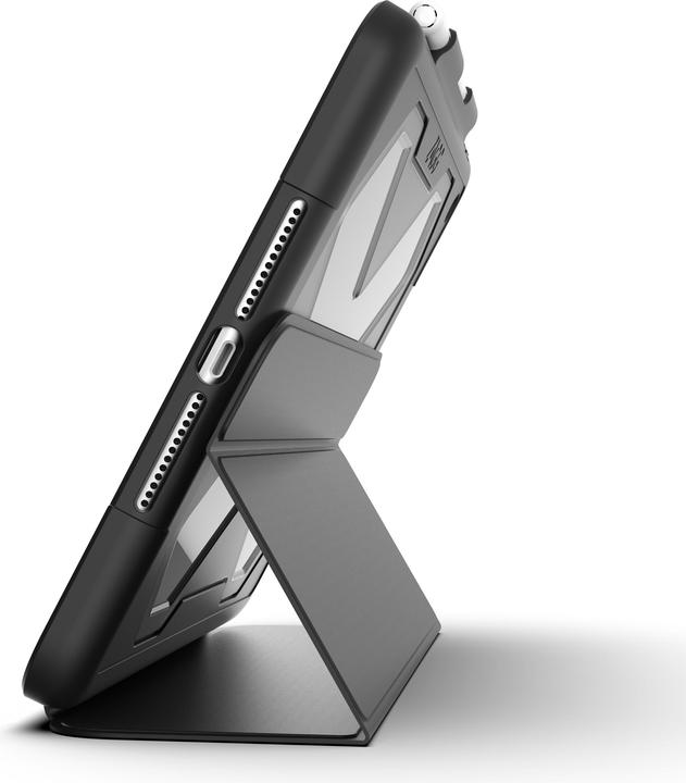 Produktbild Zagg Rugged Messenger - Schutzhülle Flip-Hülle für Tablet - widerstandsfähig - Silikon - Schwarz... (iPad)