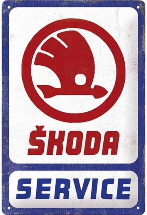 Actual product image Nostalgic-Art Merchandising Skoda Service sign 30 x 40 cm, metal (30 x 40 cm)