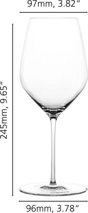Actual product image Spiegelau Hi-Lite Bordeauxgläser + Poliertuch (65 cl, 6 Glasses, Red wine glasses)