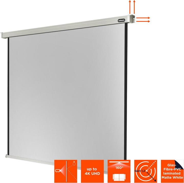 Produktbild Celexon Professional electric - Leinwand - Deckenmontage möglich, geeignet für Wandmonta (64.17", 1:1)