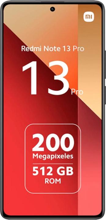 Productafbeelding Xiaomi Redmi Note 13 Pro 8+256 Middernacht Zwart (256 GB, Middernachtelijk zwart, 6.67", Dubbele SIM, 200 Mpx, 4G)