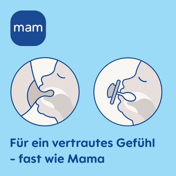 Produktbild MAM Original Kautschuk Schnuller 2 Stück, 6-16 Monate (2 x, 6 - 16 Monate)