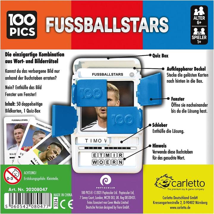 Produktbild 100 Pics 100 Fussballstars (Deutsch)