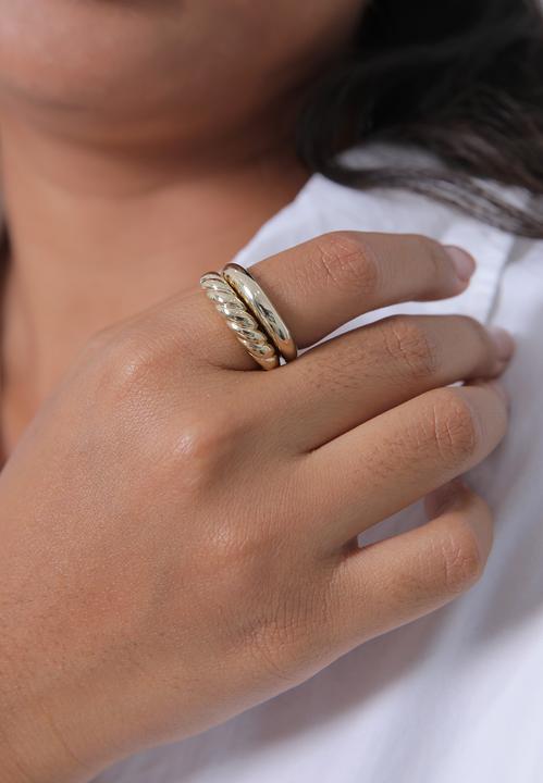 Actual product image Elli 2er Set Twisted Look (56, 925 Silver)
